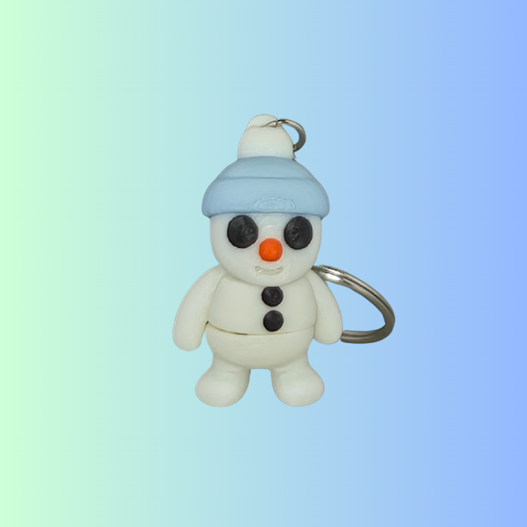 Snowman Keychain – Winter 3D Printed Accessory