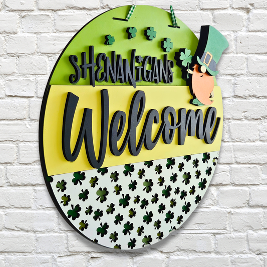 Shenanigans Welcome Door Hanger
