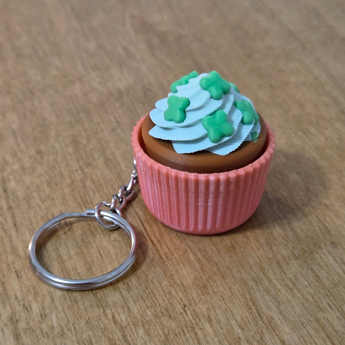 Cupcake Clicker Keychain – Mechanical Keyboard Fidget Toy
