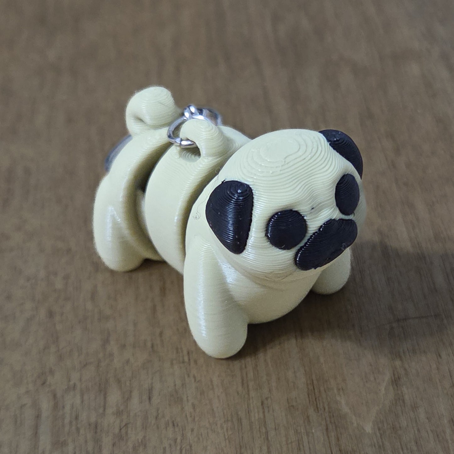 Articulated Pug Keychain – Adorable 3D-Printed Fidget Toy