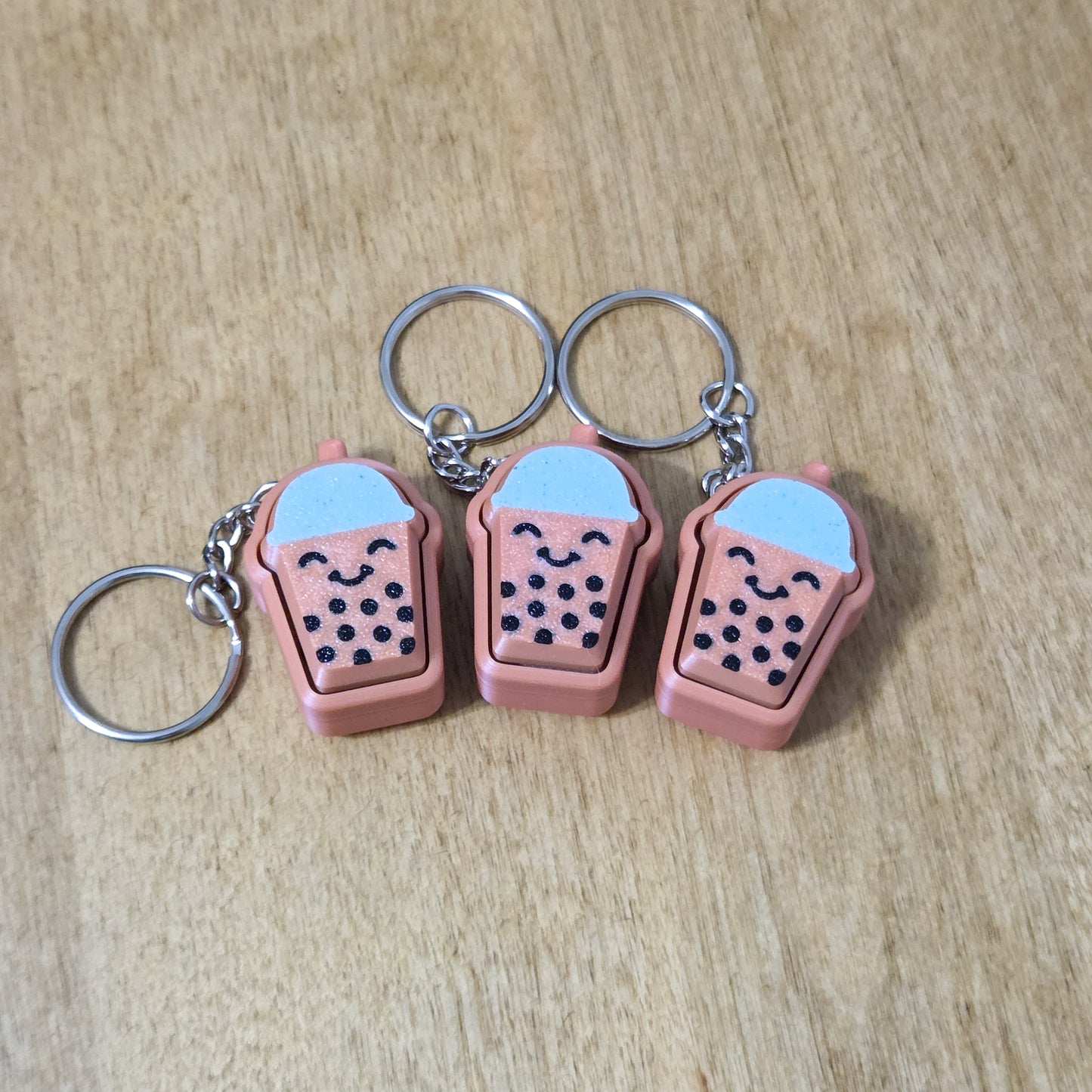 Boba Clicker Keychain – Cute Bubble Tea Fidget Toy with Mechanical Click!
