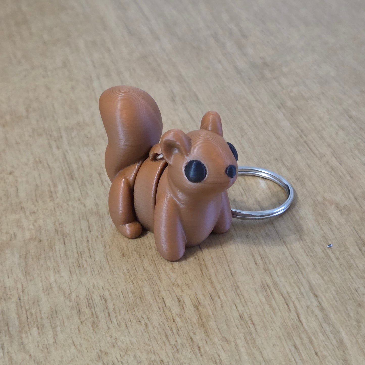 Articulated Squirrel Keychain – 3D Printed Fidget Toy