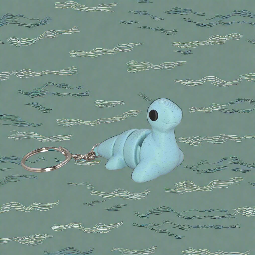 Loch Ness Monster Keychain – Articulating Sea Dino Fidget Toy