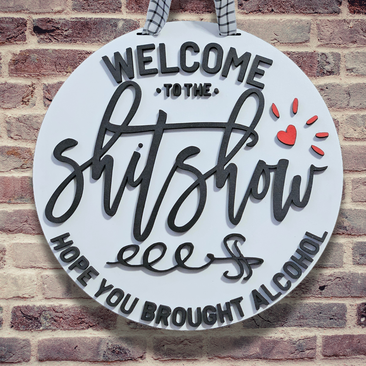 Welcome to the ShitShow Door Hanger