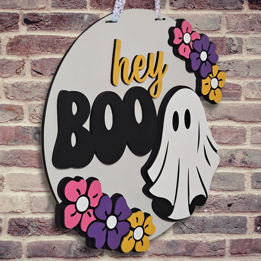 Hey Boo Door Hanger