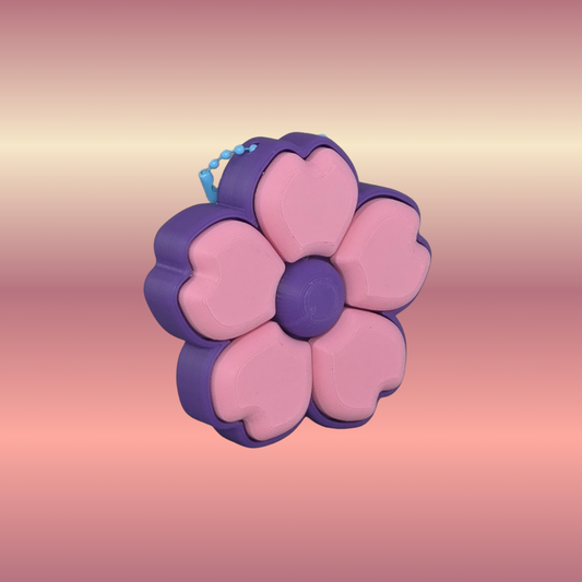 Flower Power Clicker Keychain – 5-in-1 Mechanical Switch Fidget