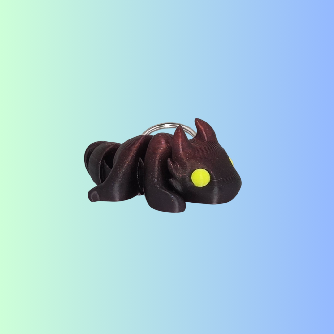 Baby Dragon Keychain ā Cute 3D Printed Baby Dragon