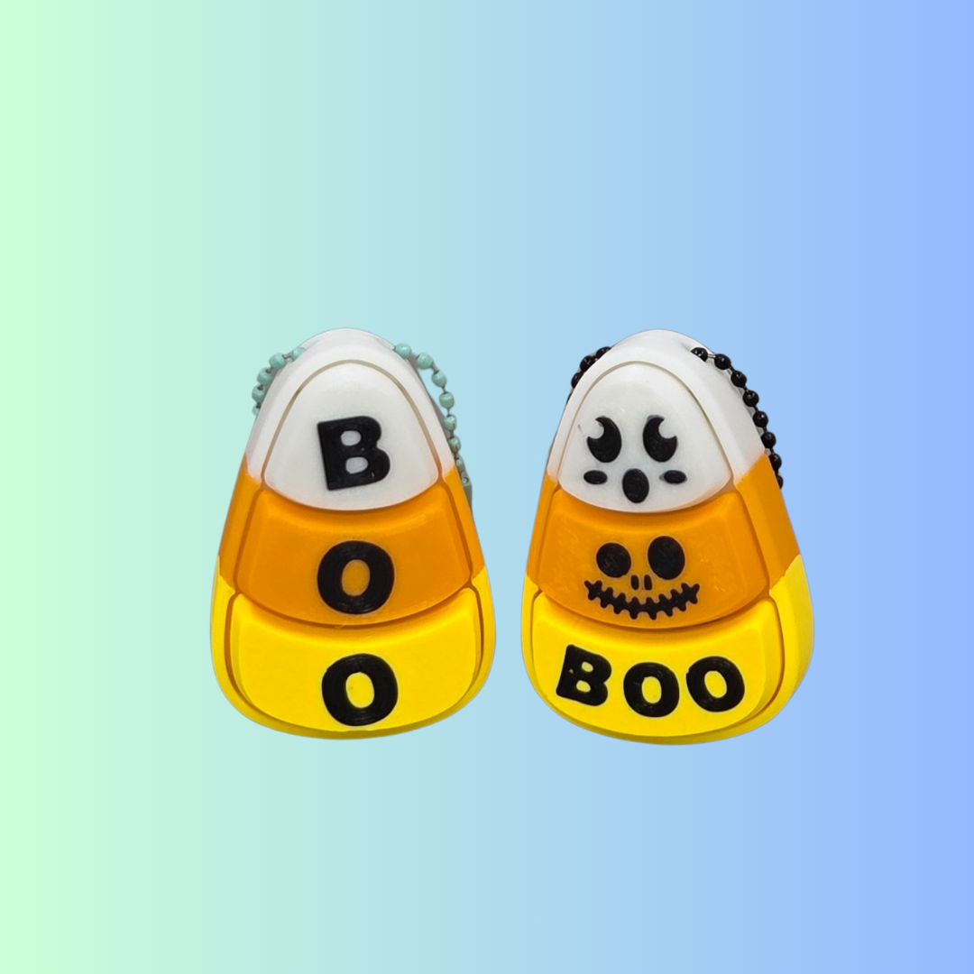 Candy Corn Clicker – 3D Printed Halloween Fidget Toy (3 Clickers, Random Style)