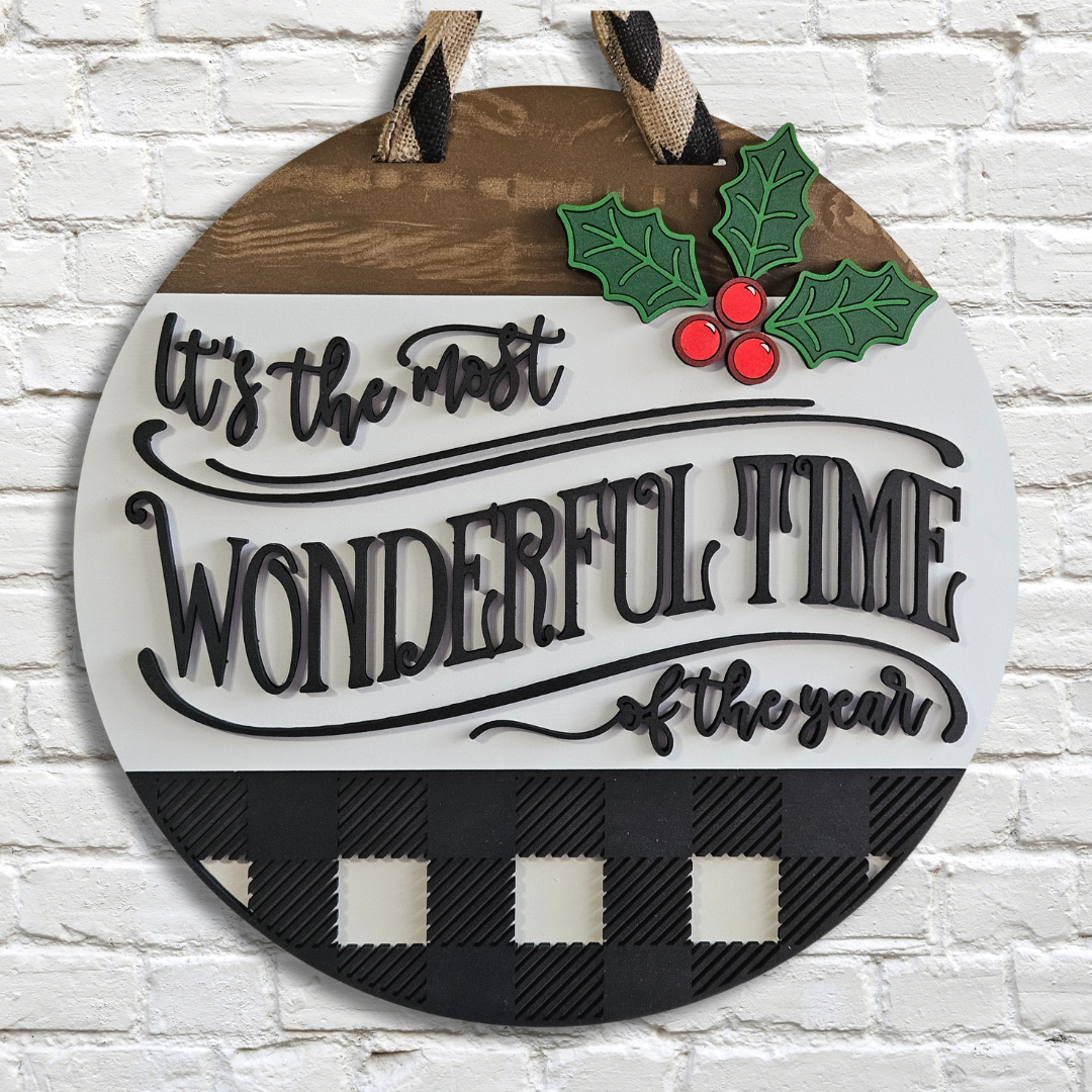 Most Wonderful Time of the Year Door Hanger