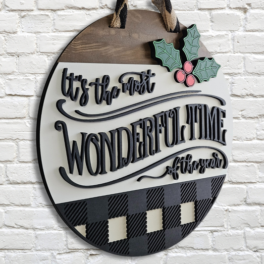 Most Wonderful Time of the Year Door Hanger