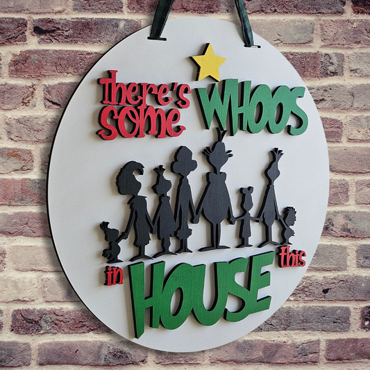 There's some Whoos in this House Door Hanger