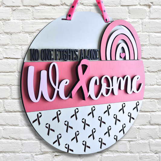 Breast Cancer Awareness Door Hanger