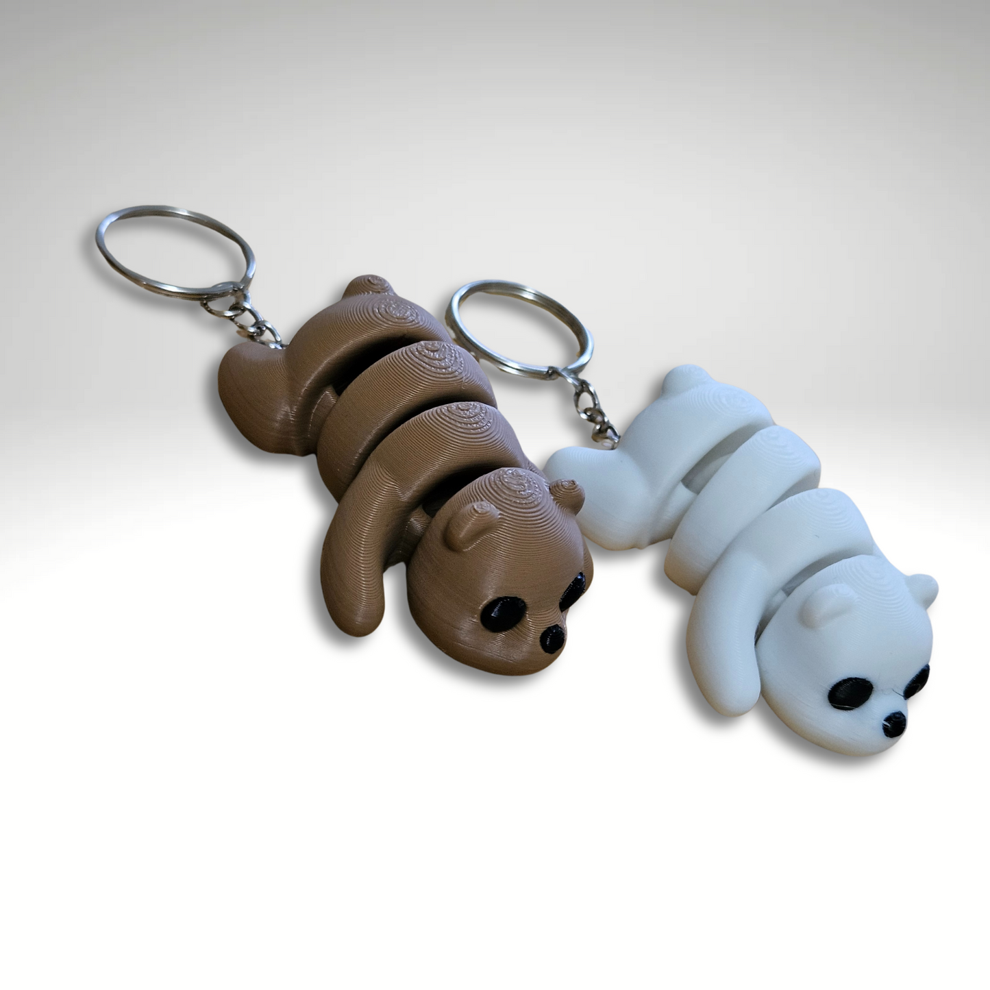 Articulating Bear Keychain – Brown Bear or Polar Bear