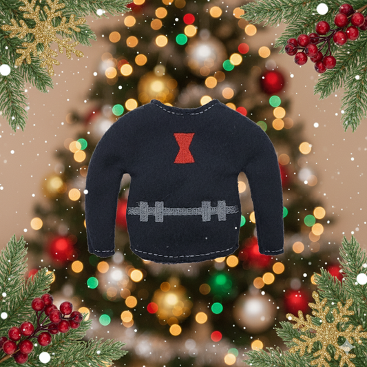 Widow Spider Hero Elf Sweater – Sleek Superhero-Inspired Outfit