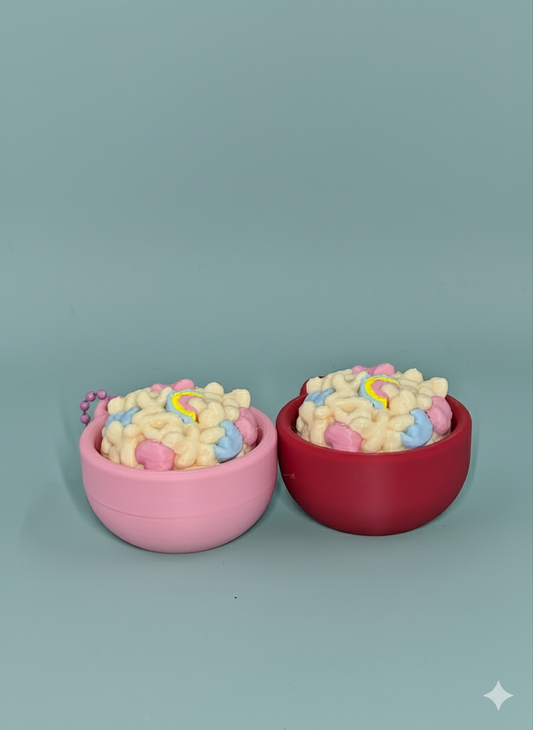 Marshmallow Charms Cereal Bowl – Pressable Fidget Keychain