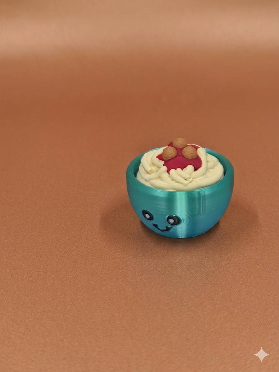 Pasta Bowl – Pressable Fidget Keychain