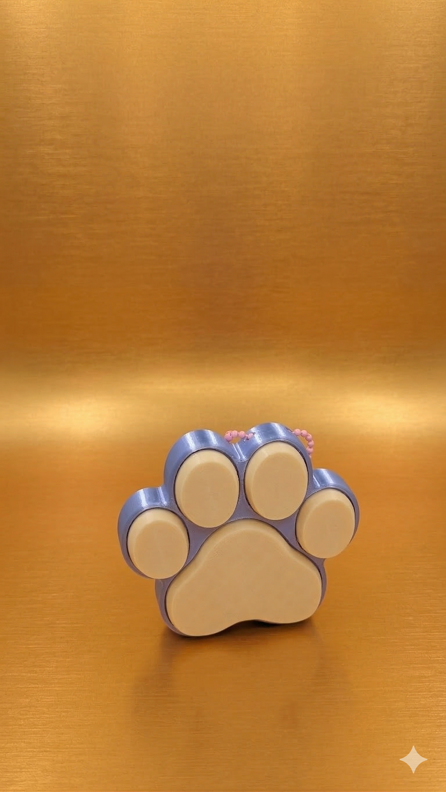 Paw Print Clicker Keychain – 5-in-1 Mechanical Switch Fidget