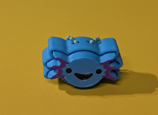 Axolotl Fidget Clicker - 3D Printed Sensory Toy | Wee Bit Nerdy