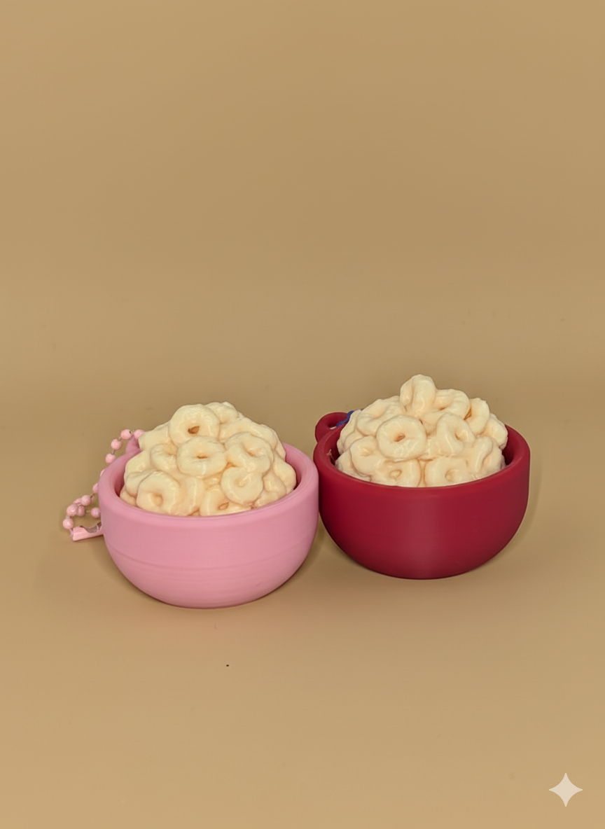 Loops Cereal Bowl – Pressable Fidget Keychain