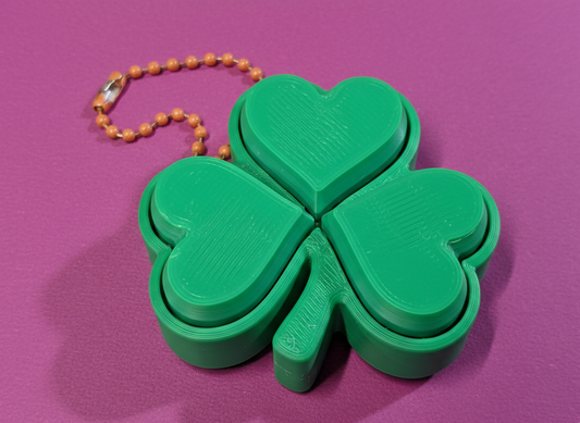 Shamrock Triple Fidget Clicker - 3D Printed Sensory Toy | Wee Bit Nerdy