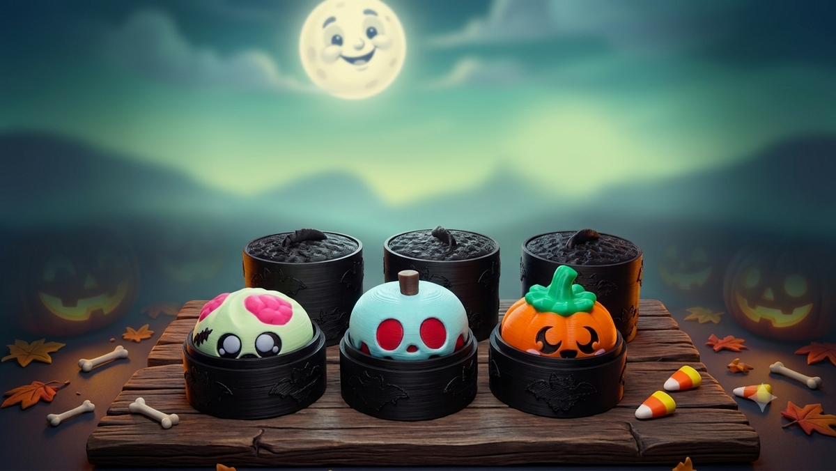 Mystery Dumpling Mechanical Clicker Fidget Toy (Halloween Edition)