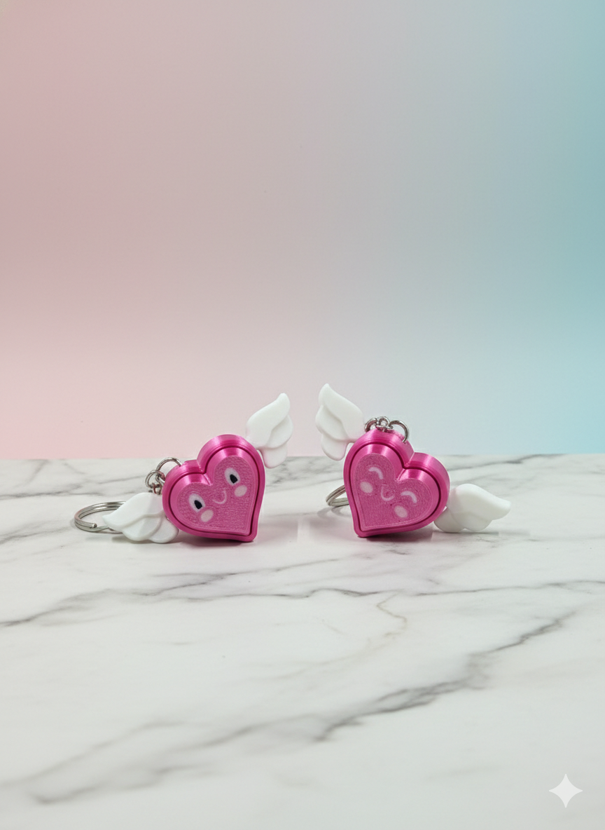 Heart Clicker – Pressable Fidget Keychain