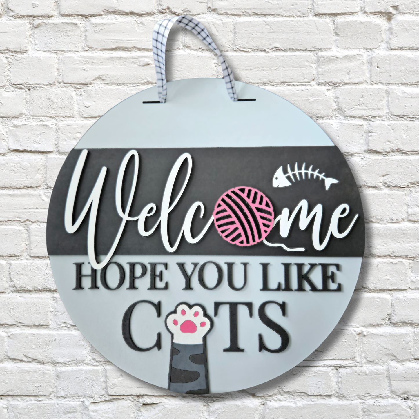 Hope You Like Cats Door Hanger