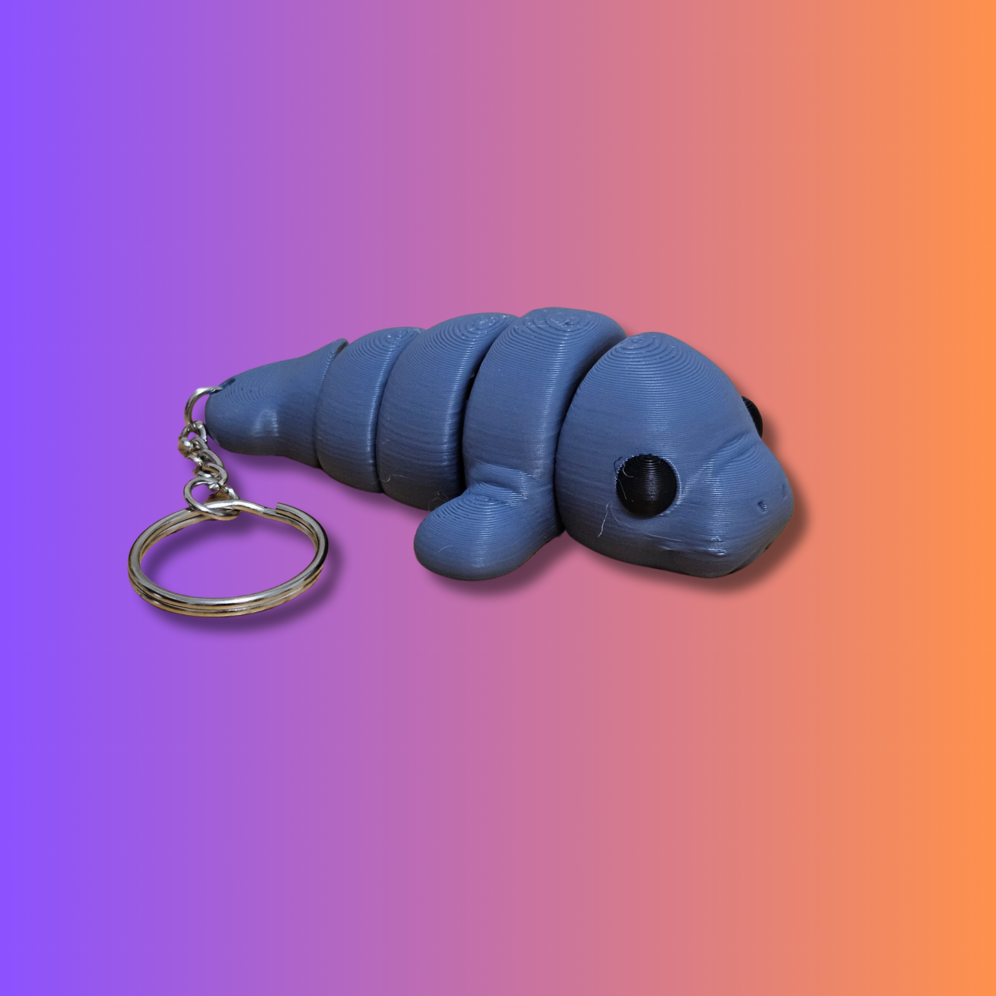 Articulated Manatee Keychain