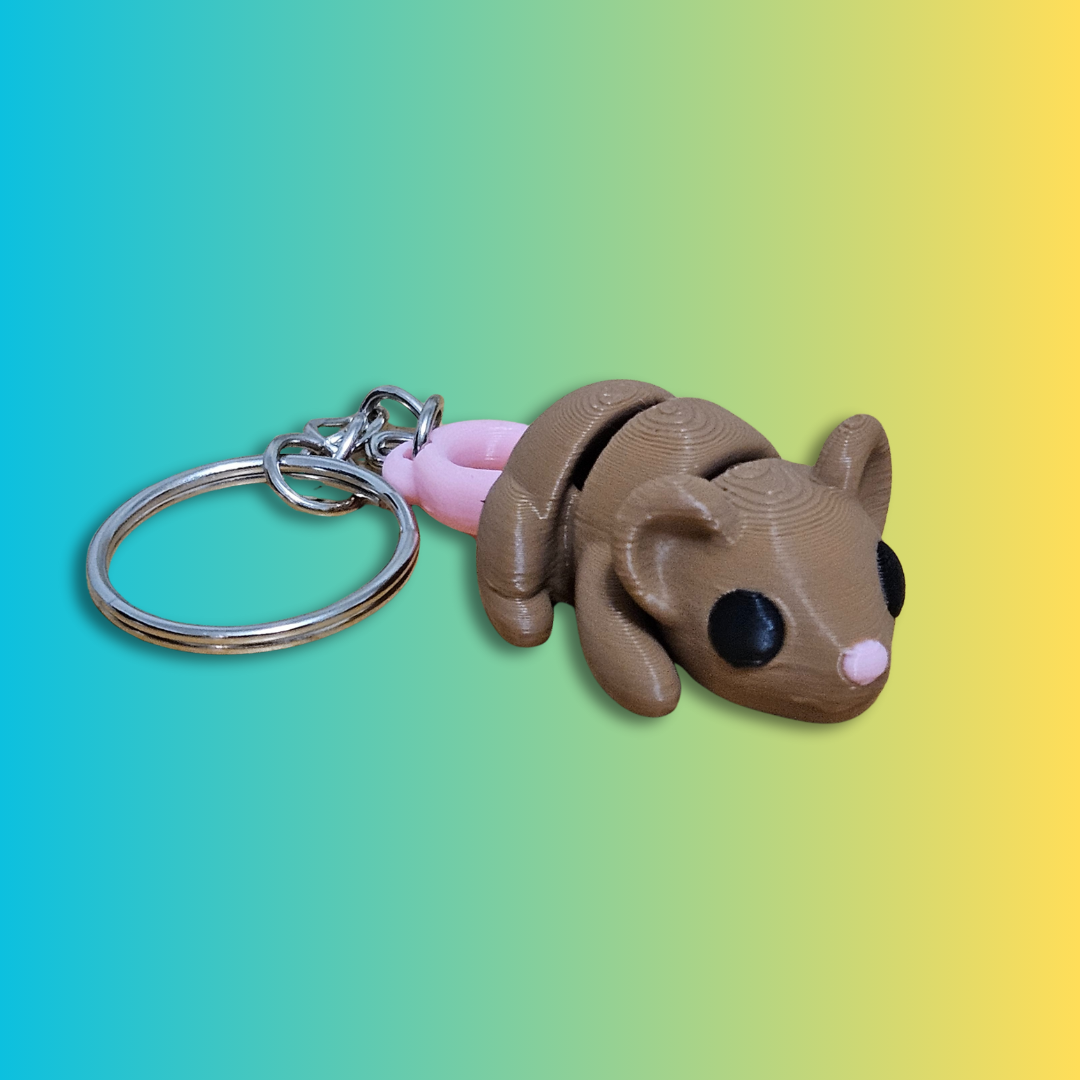 Articulating Mouse Keychain β 3D Printed Fidget Toy