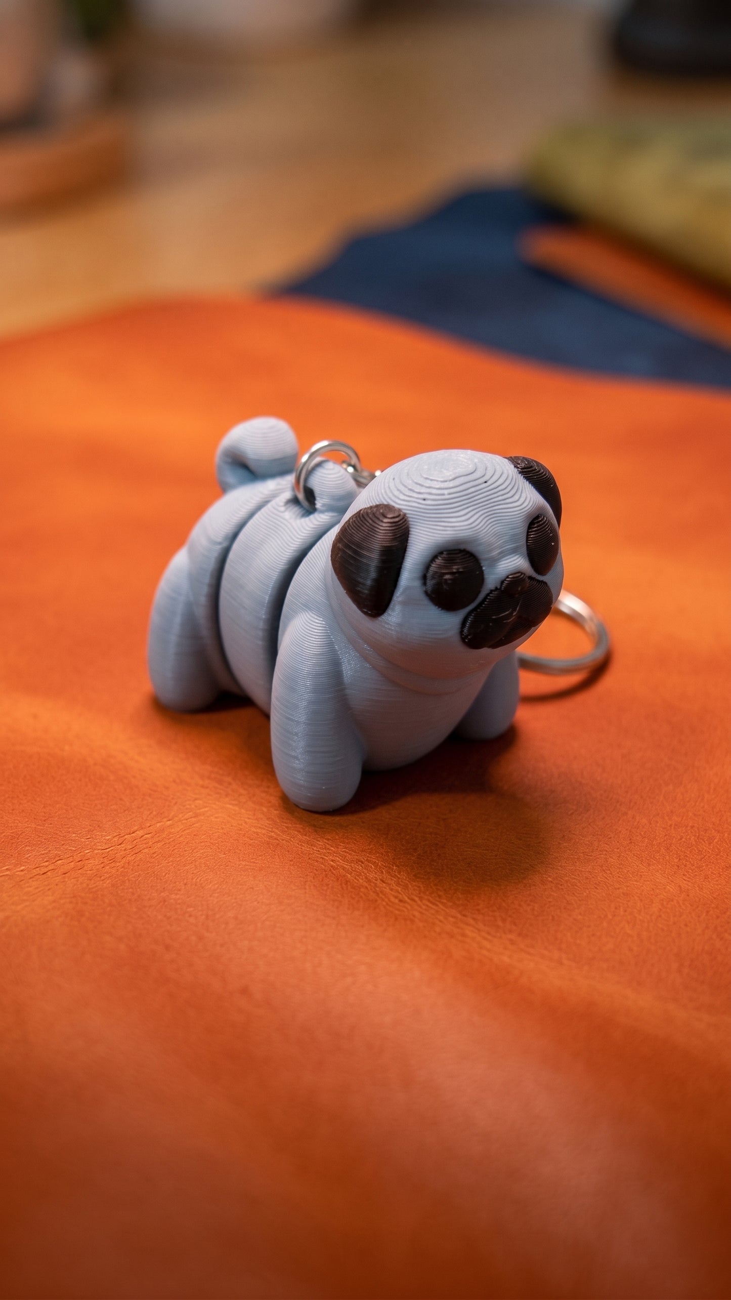 Articulated Pug Keychain – Adorable 3D-Printed Fidget Toy
