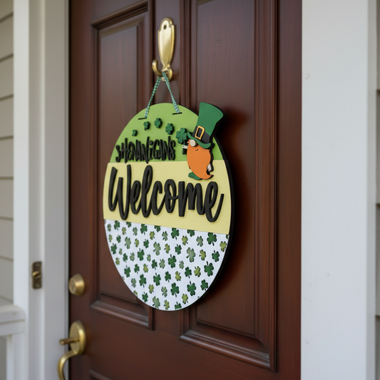 Shenanigans Welcome – 3D Layered Door Hanger