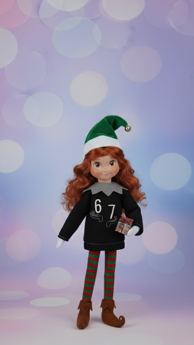 Six Seven Meme Elf Sweater – Funny Trending Elf Outfit