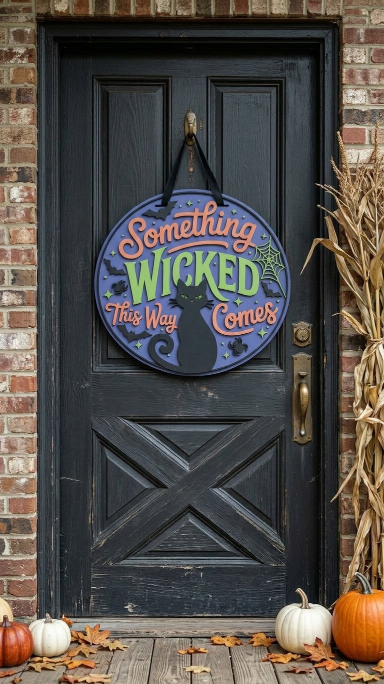 Something Wicked – 3D Layered Door Hanger