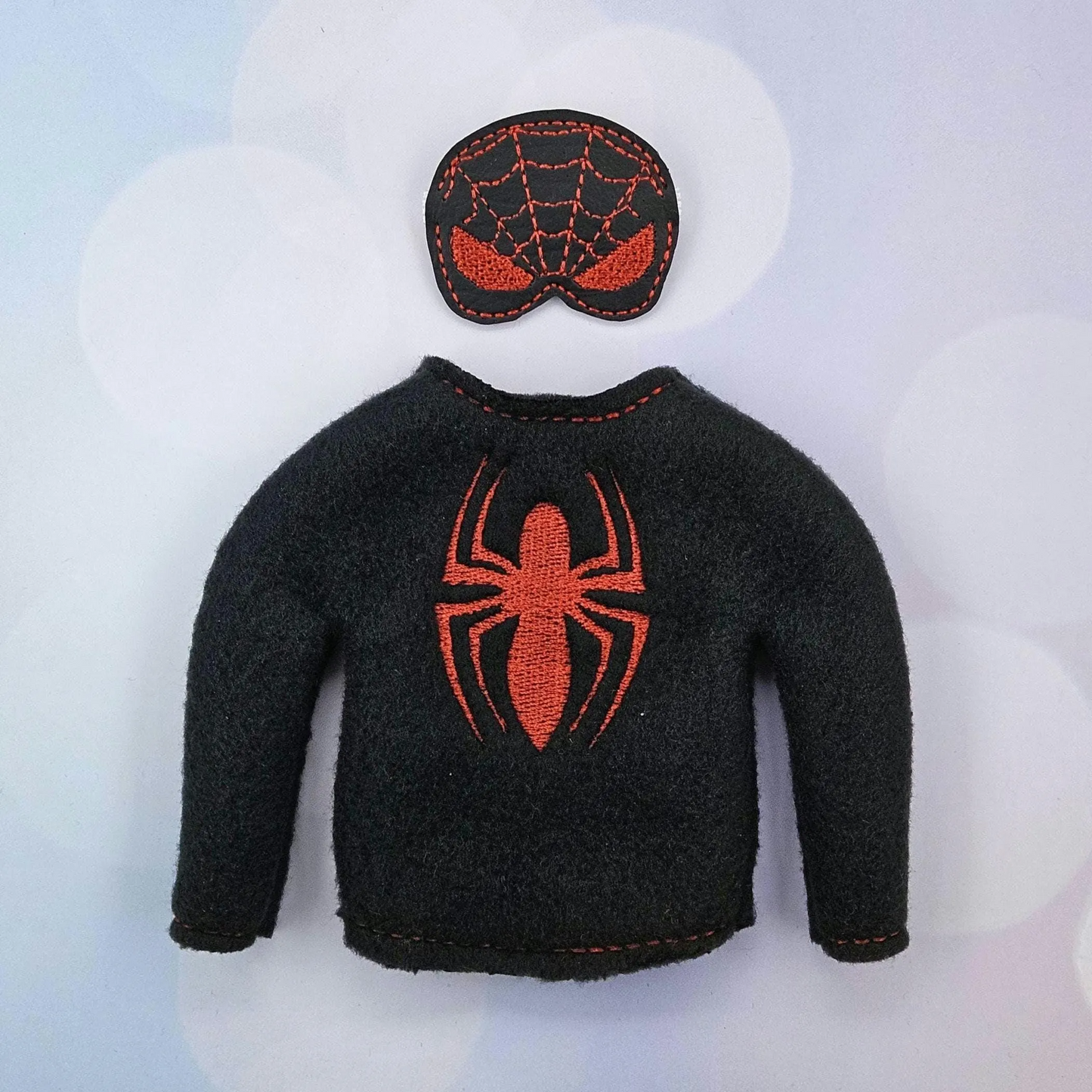 Spidey Arachno Kid Elf Costume β Black & Red Hero Elf Outfit