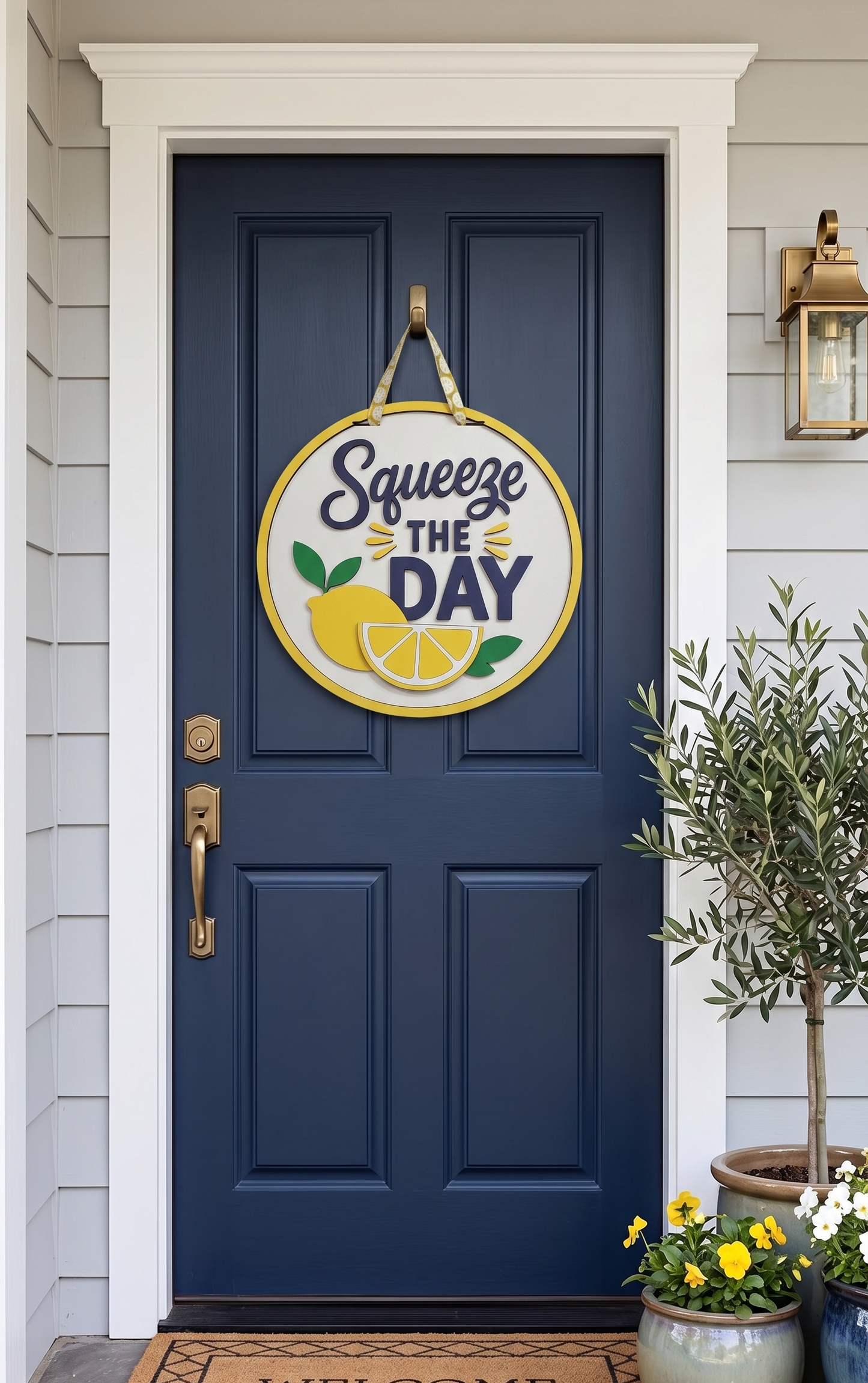 Squeeze the Day – 3D Layered Door Hanger