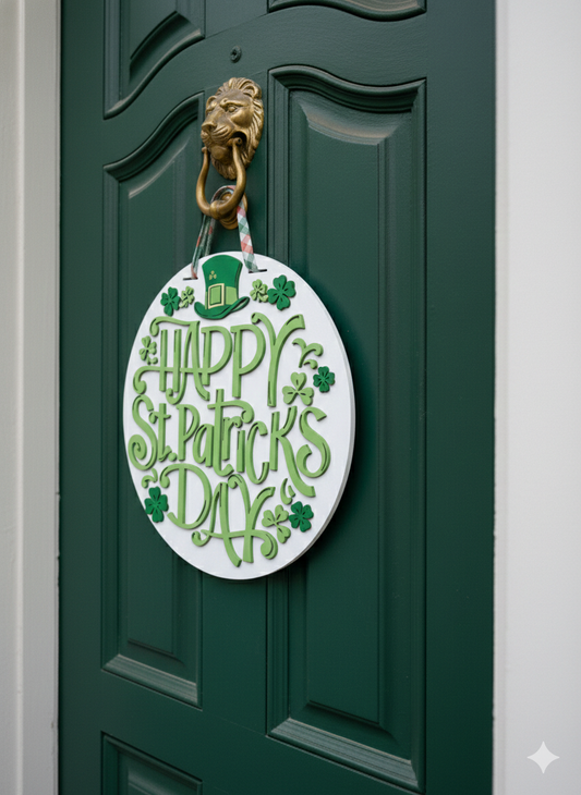 Happy St. Patrick's Day – 3D Layered Door Hanger