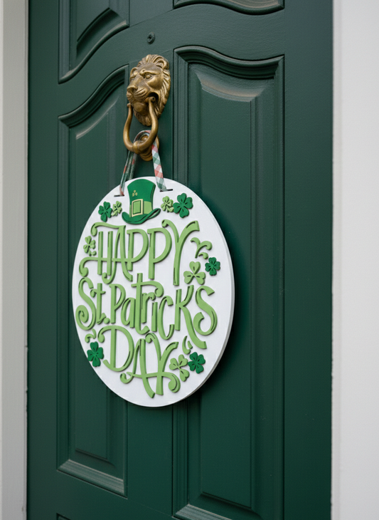 Happy St. Patrick's Day – 3D Layered Door Hanger