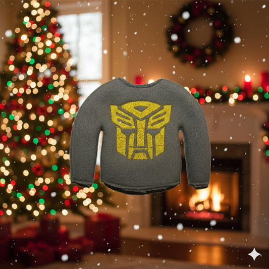 Transformer Good Guys Elf Sweater – Heroic Embroidered Fleece Outfit
