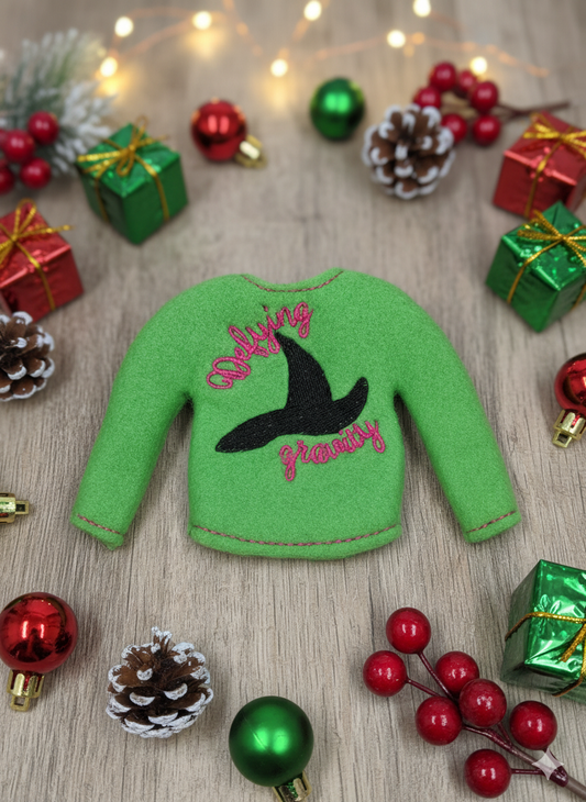 Defying Gravity Elf Sweater – Wicked Witch Inspired Elf Outfit