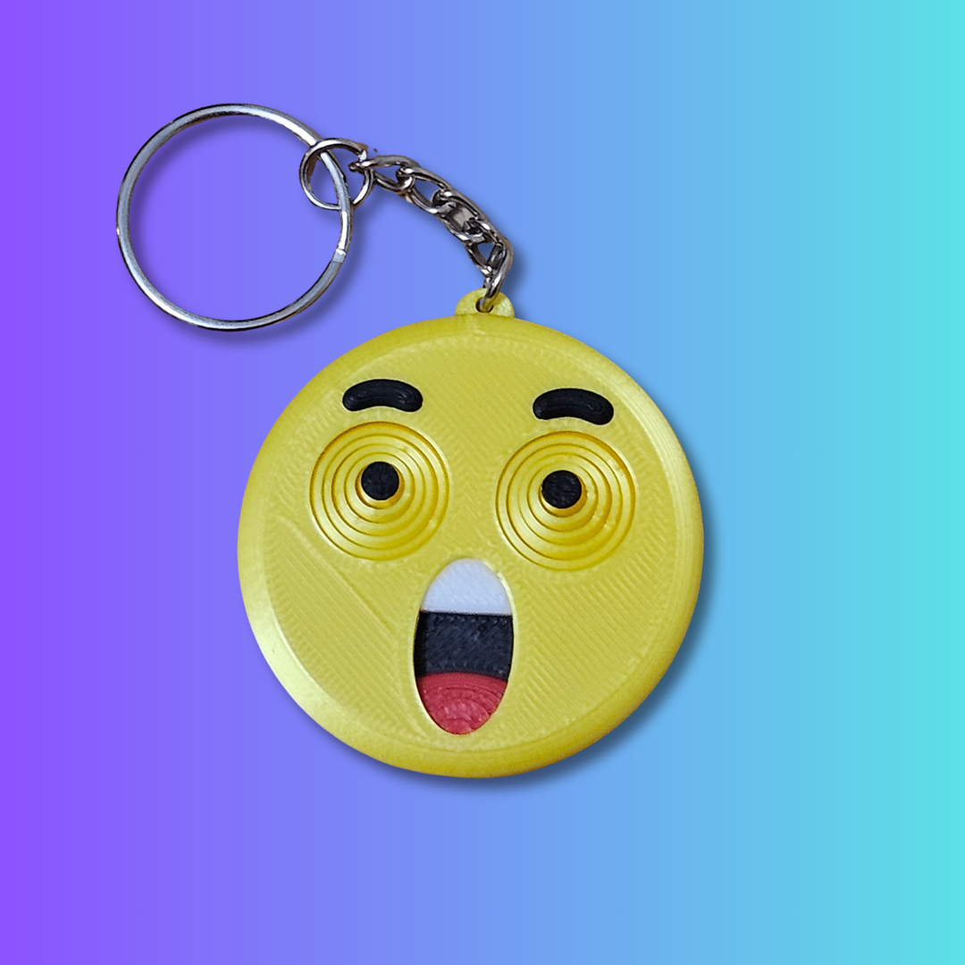 Crazy Eyes Emoji Keychain – Wacky Fidget Toy