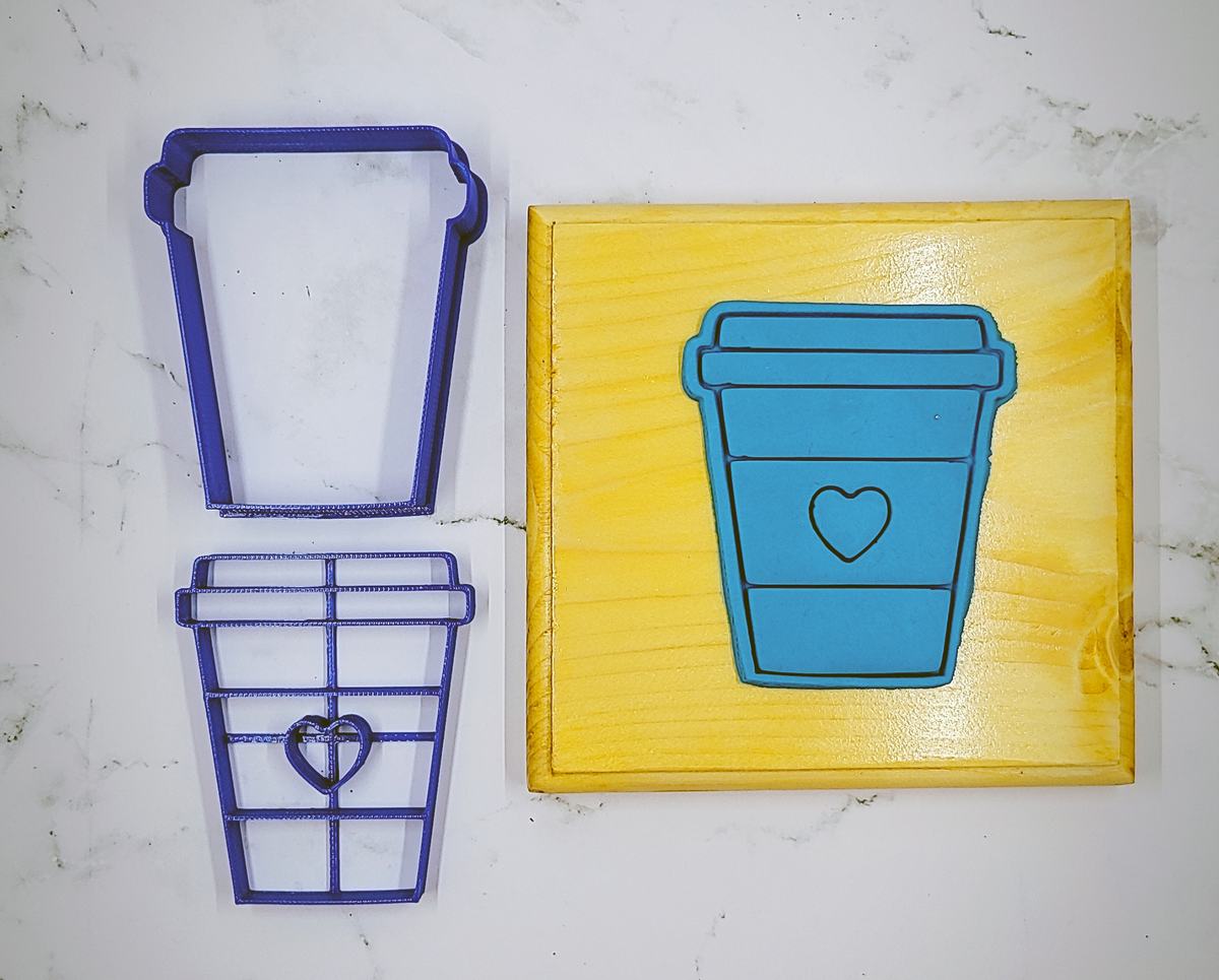 Coffee Cup Cookie Cutter Set (2-Piece)