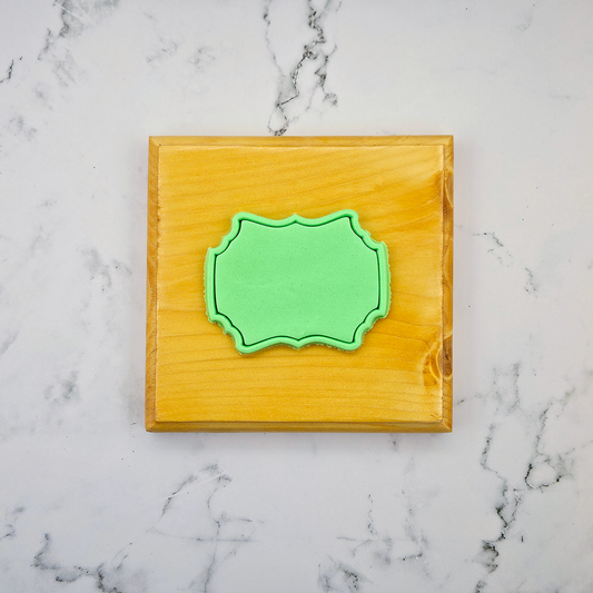 Elegant Plaque Cookie Cutter Set (2-Piece)
