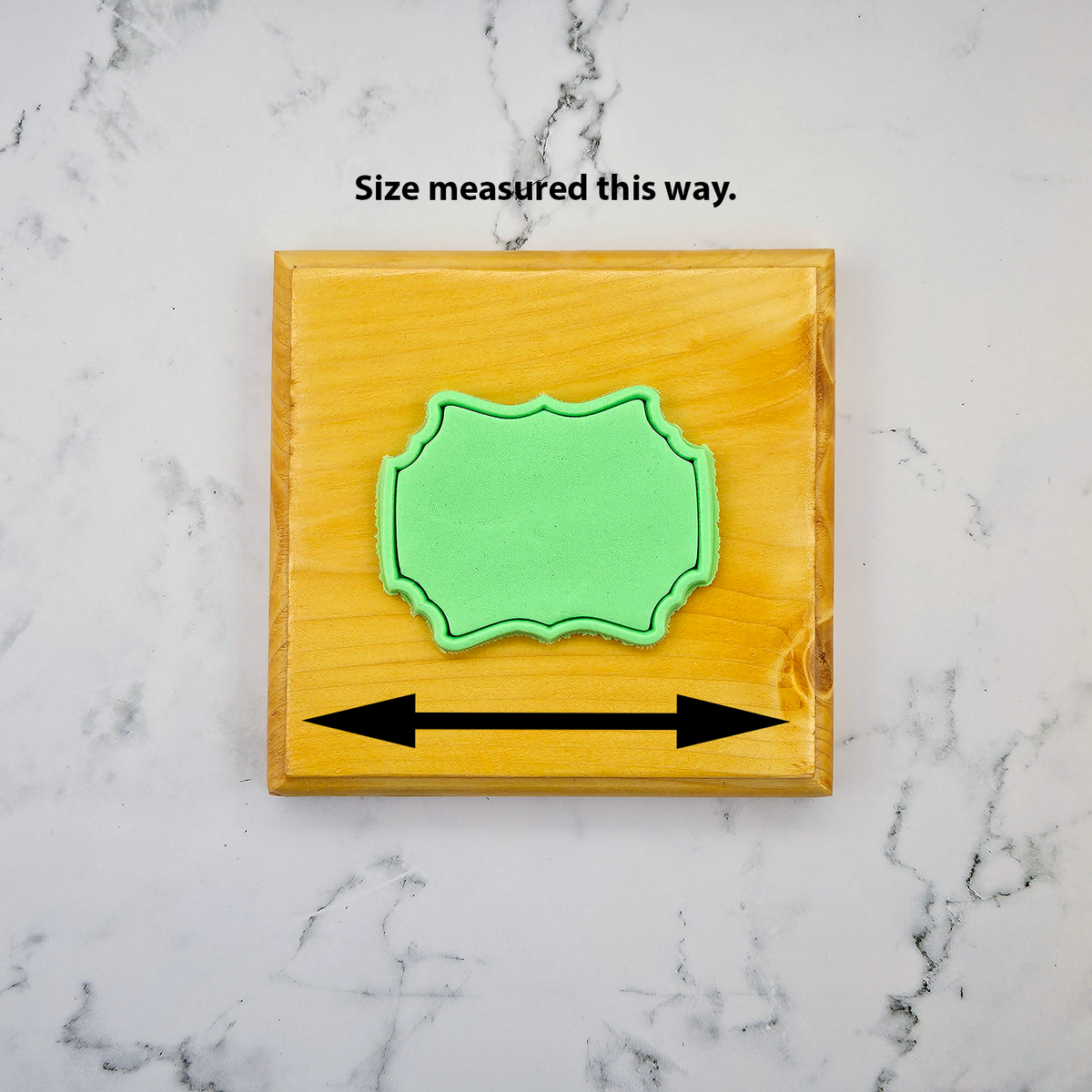 Elegant Plaque Cookie Cutter Set (2-Piece)