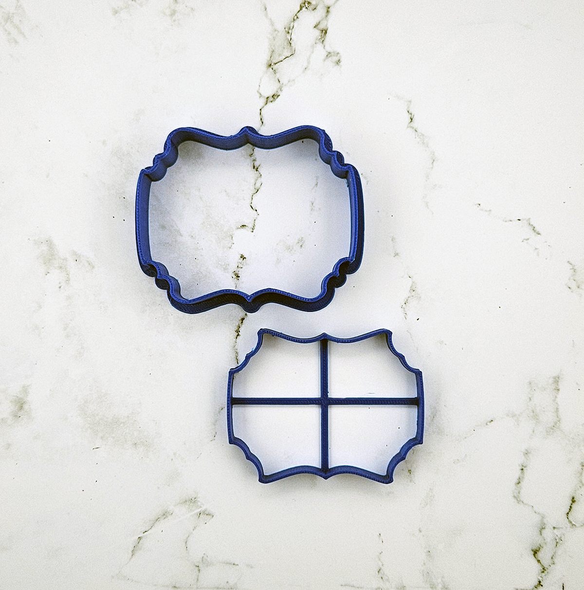Elegant Plaque Cookie Cutter Set (2-Piece)