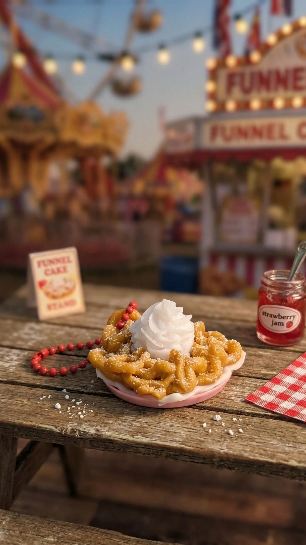 Funnel Cake – Pressable Fidget Keychain