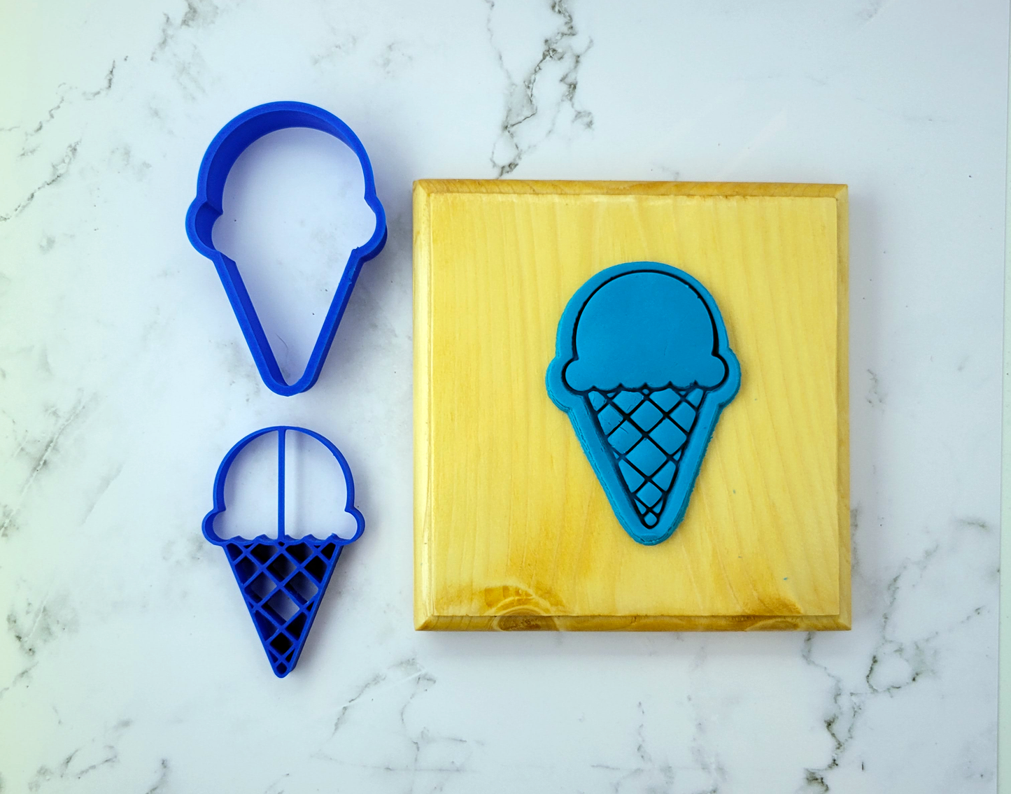 Ice Cream Cone Cookie Cutter Set - 2-Piece