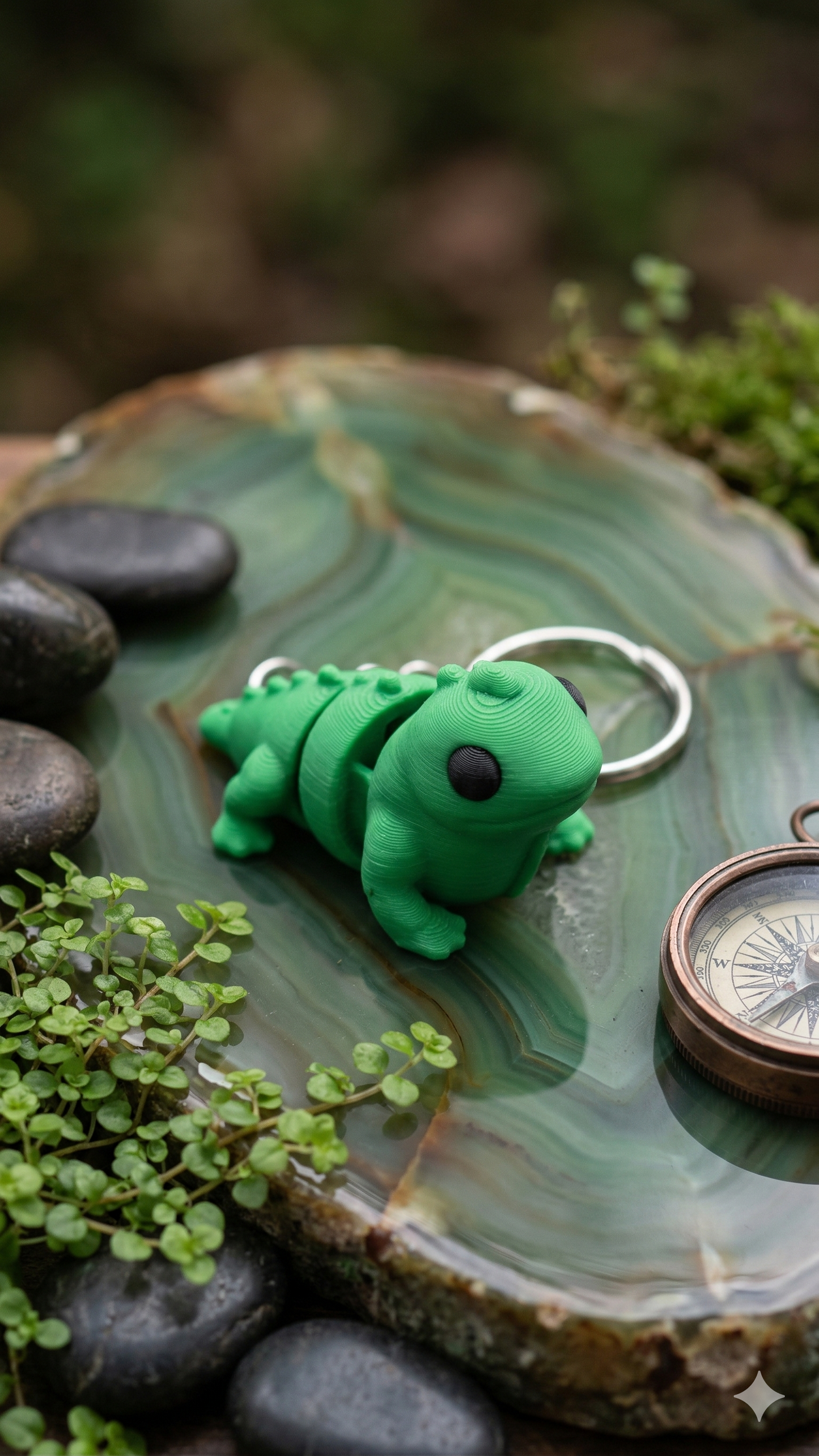 Flexi Iguana – Articulated Fidget Keychain