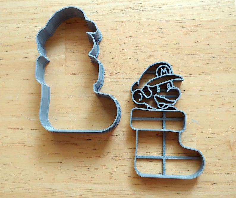 Mario Christmas Cookie Cutter Set (2-Piece)