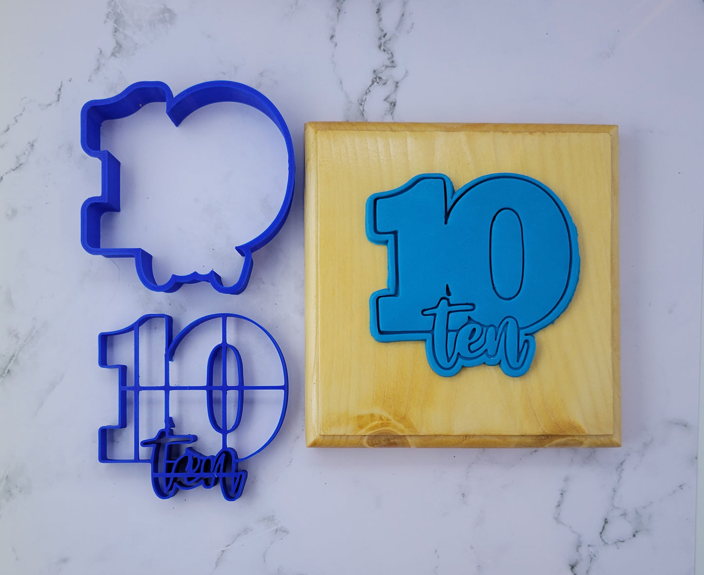 Number Ten Cookie Cutter Set (2-Piece)