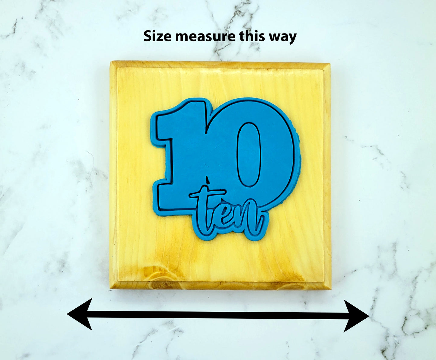 Number Ten Cookie Cutter Set (2-Piece)